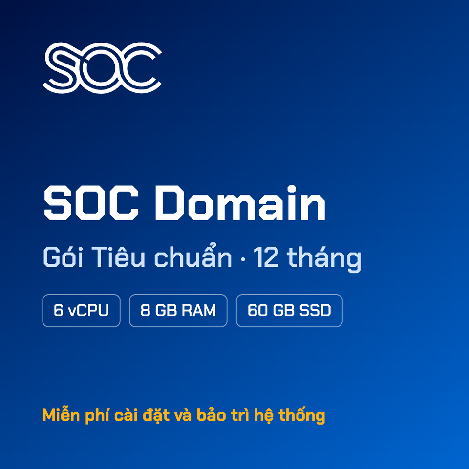 SOC Domain — Gói Tiêu chuẩn — 12 tháng