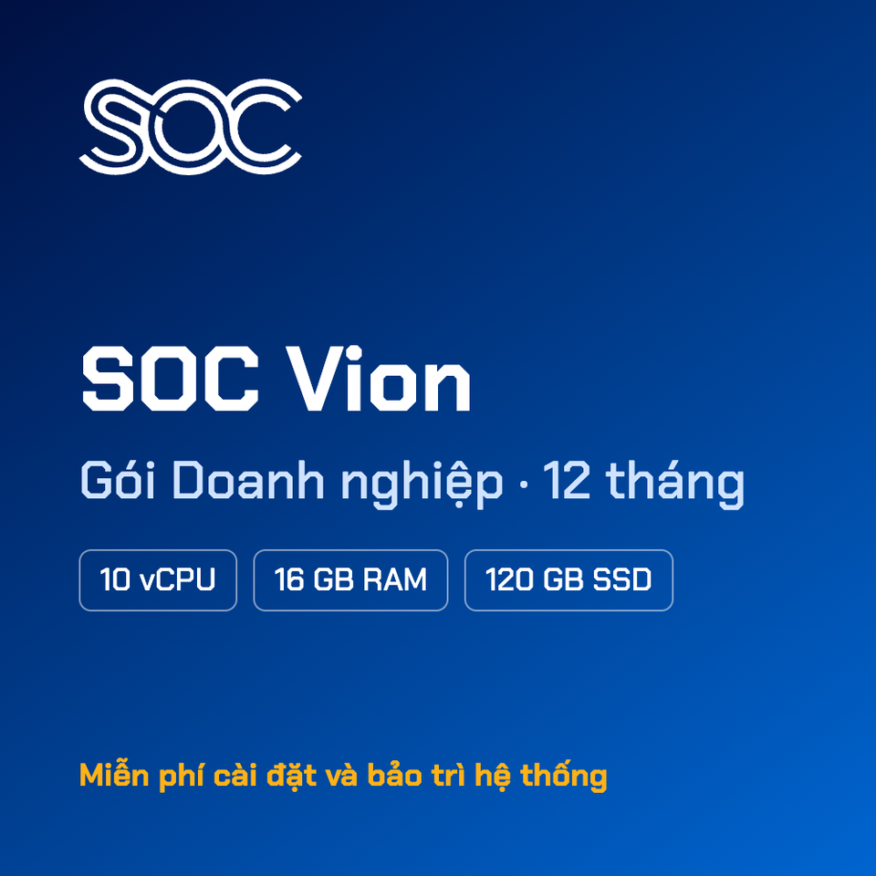 SOC Vion — Gói Doanh nghiệp — 12 tháng